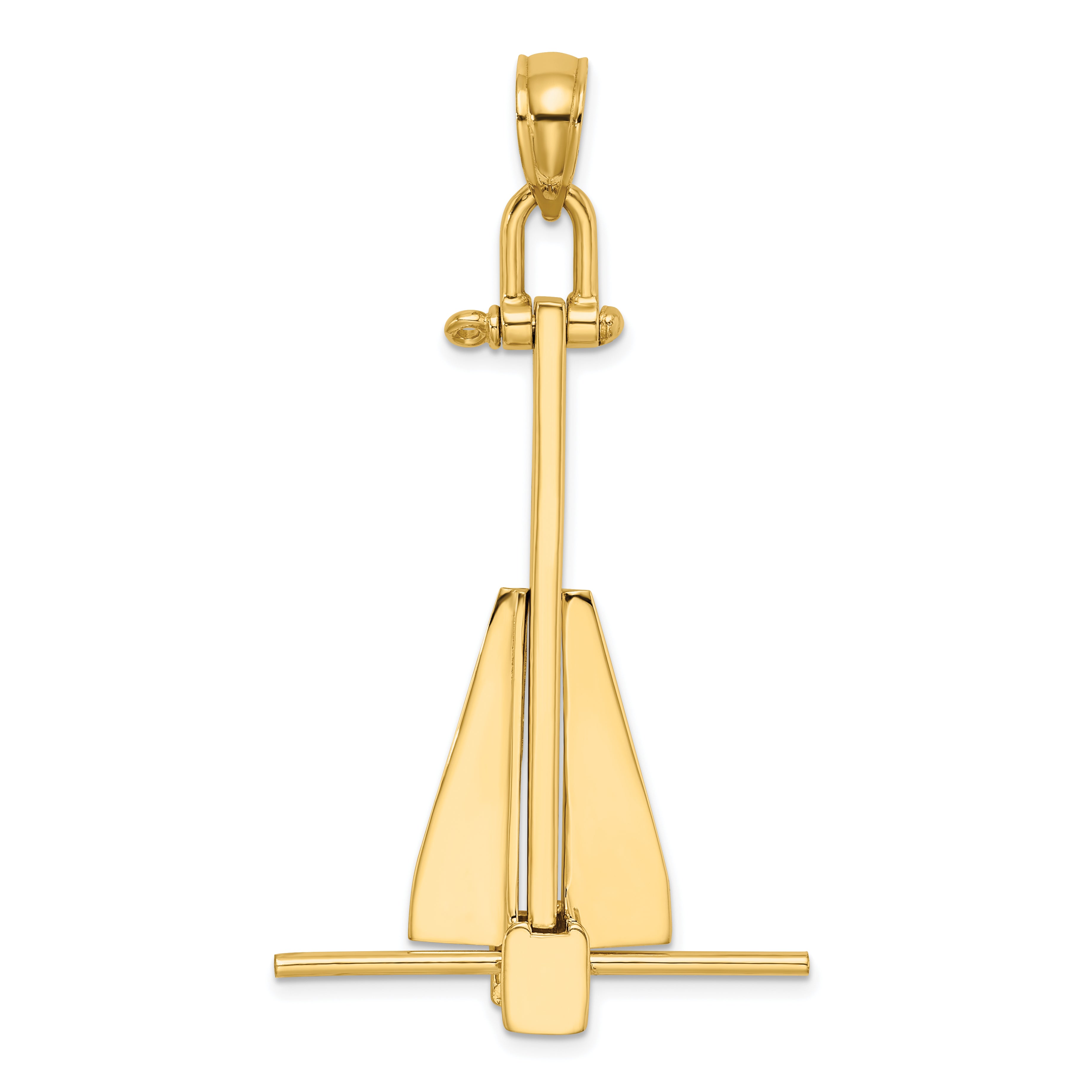 14K 3-D Moveable Danforth Anchor Charm Main image