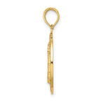 14K HILTON HEAD Lighthouse Round Charm