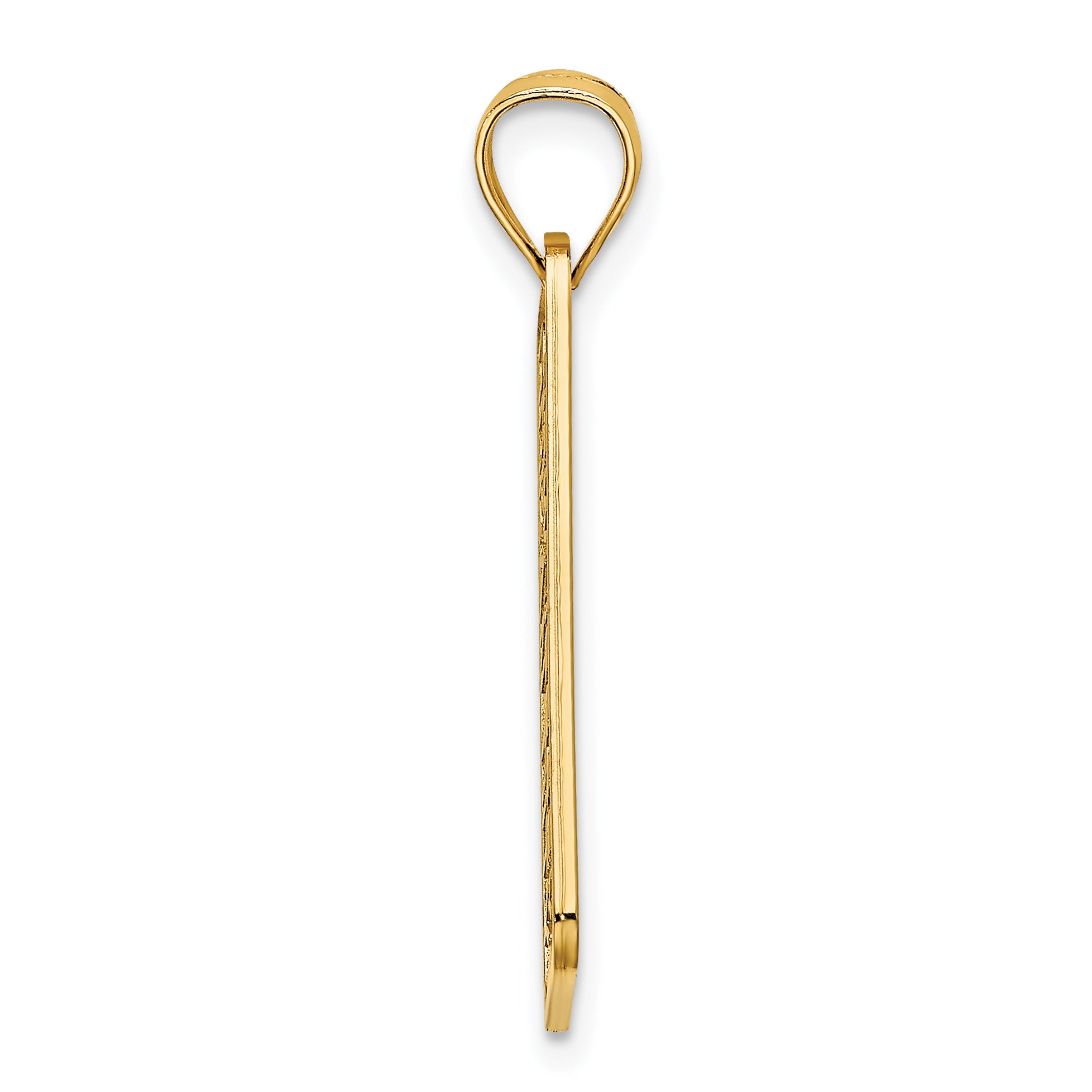 14K Textured OCEAN CITY, NJ License Plate Charm