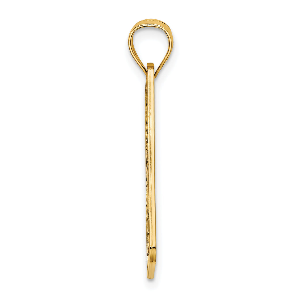 14K Textured OCEAN CITY, NJ License Plate Charm