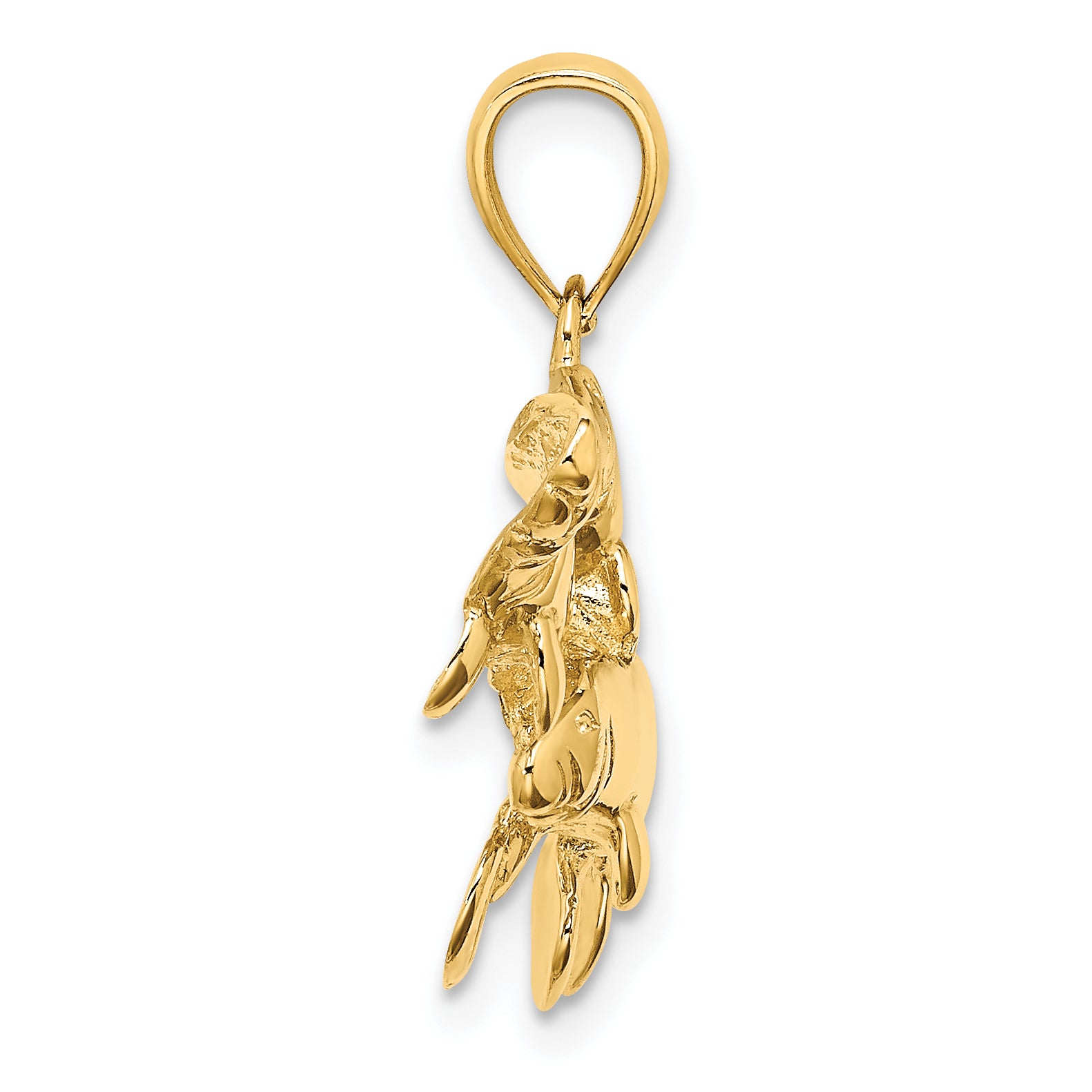 14K 2-D /Polished Three Manatees Charm Secondary image