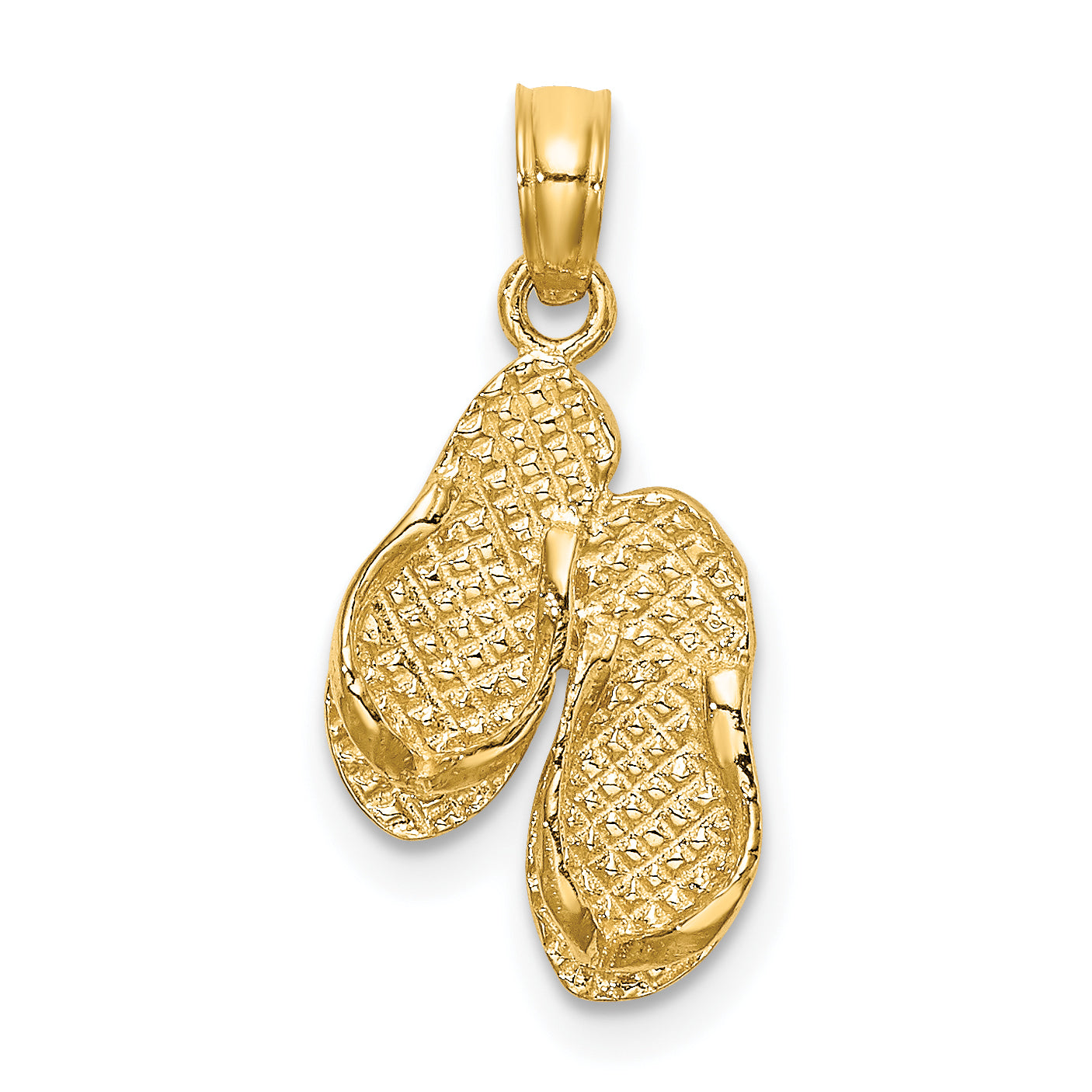 14K SANIBEL ISLAND Double Flip-Flop Charm Main image