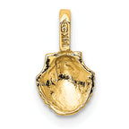 14K Mini Scallop Shell Charm
