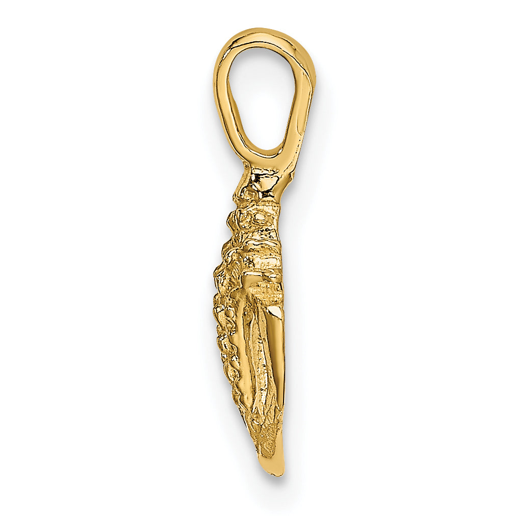 14K Mini Conch Shell Charm Secondary image