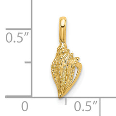 14K Mini Conch Shell Charm