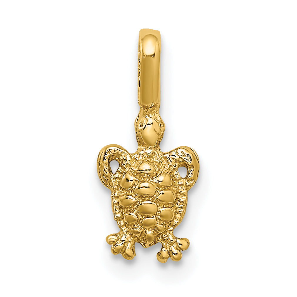 14K Mini Sea Turtle with Fixed Bail Charm Main image