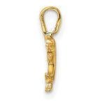 14K Mini Jumping Dolphin with Fixed Bail Charm