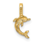 14K Mini Jumping Dolphin with Fixed Bail Charm