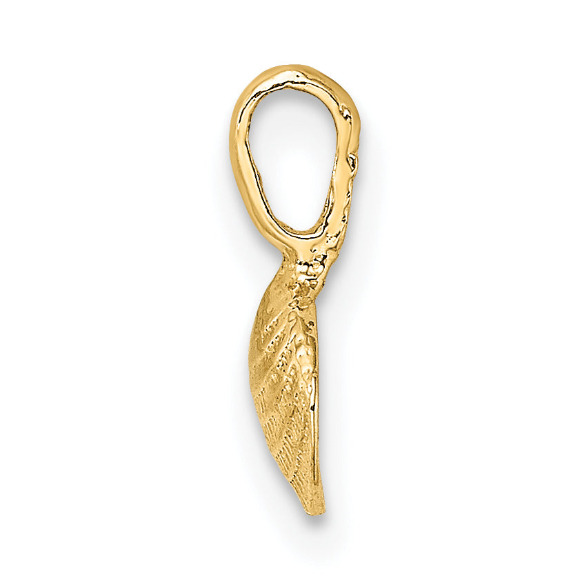 14K Mini Clam Shell Charm Secondary image
