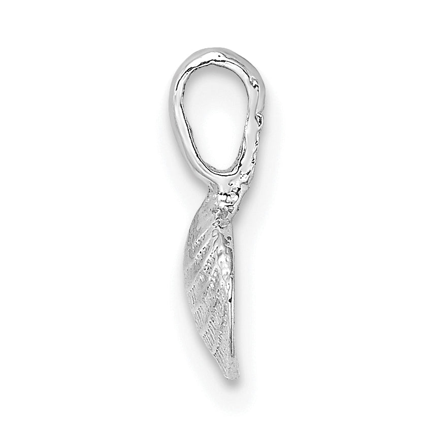 14K White Gold Mini Clam Shell Charm Secondary image