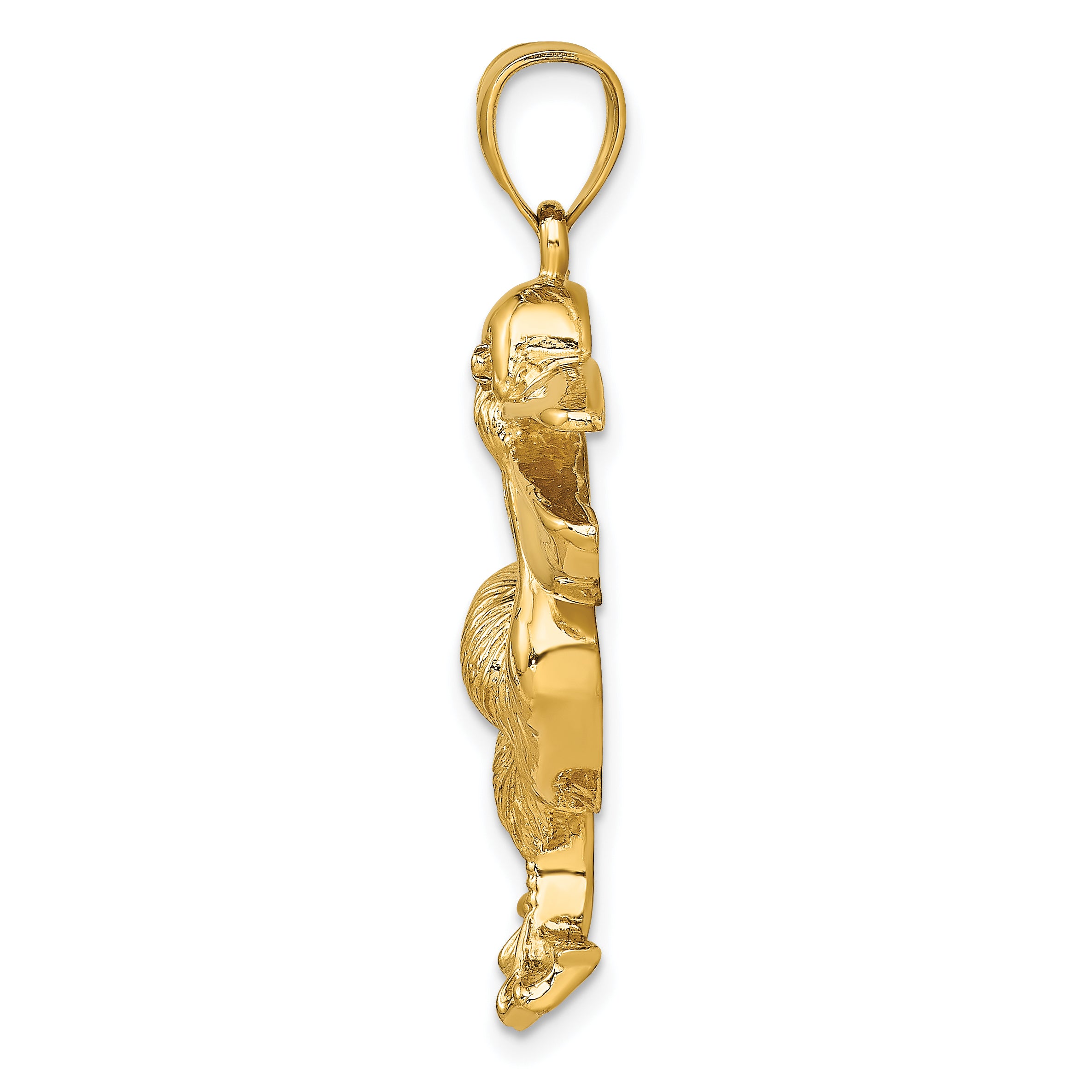 14K Textured Pelican Charm Secondary image