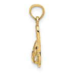 14K 3D LBI (Long Beach Island) Single Flip-flop Charm