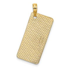 14K NEW JERSEY-LBI (Long Beach Island) License Plate Charm