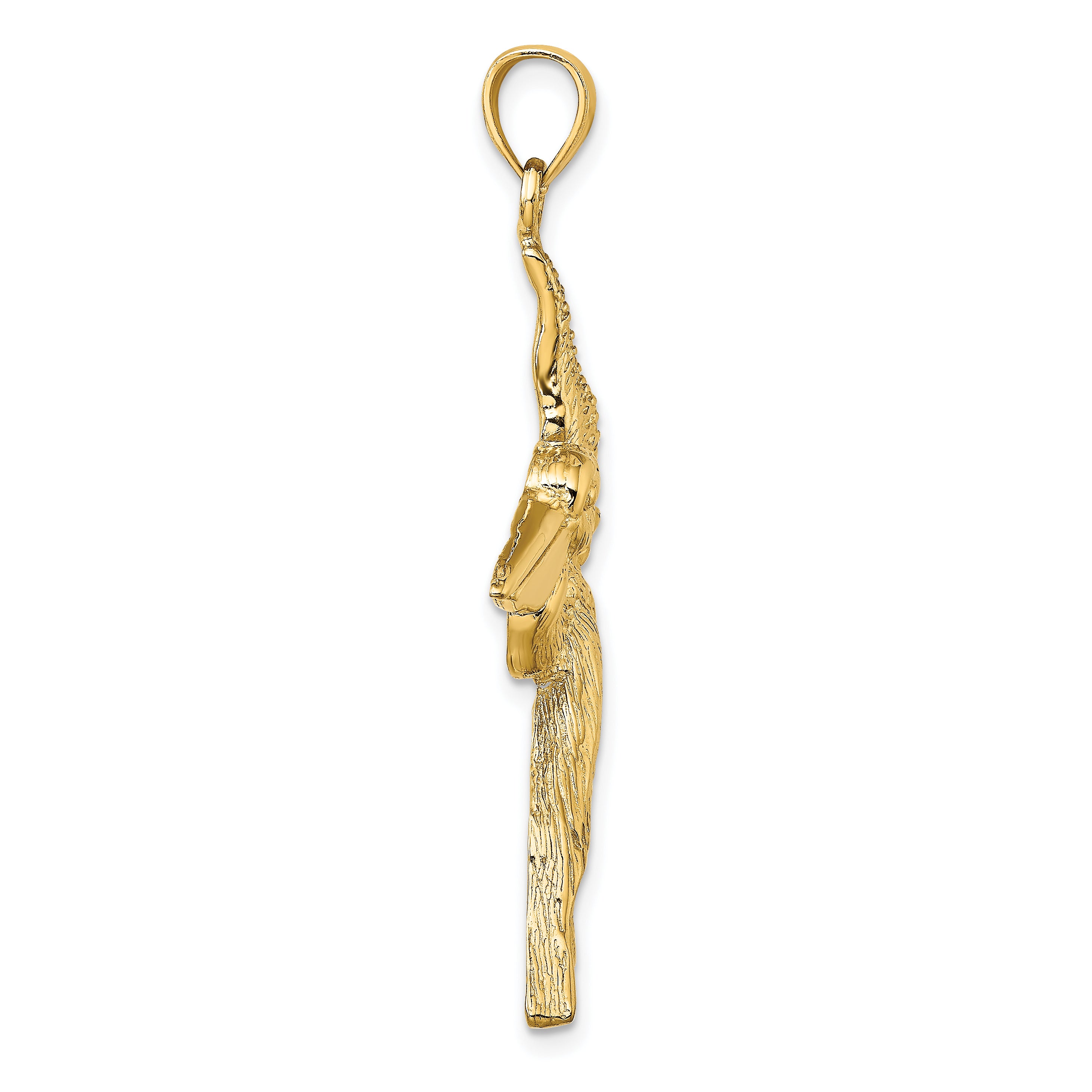 14K Flying Pelican Charm Secondary image
