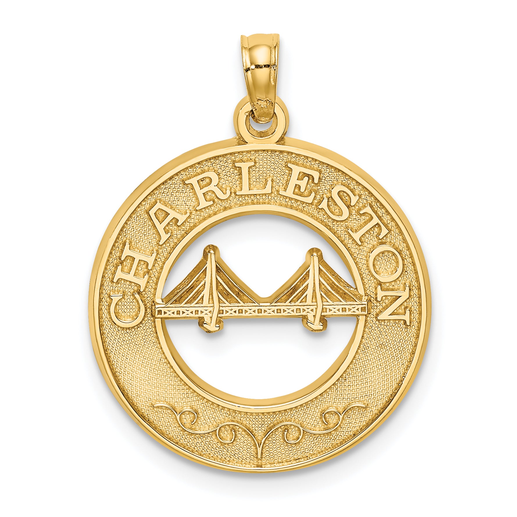 14K CHARLESTON Bridge Charm Main image