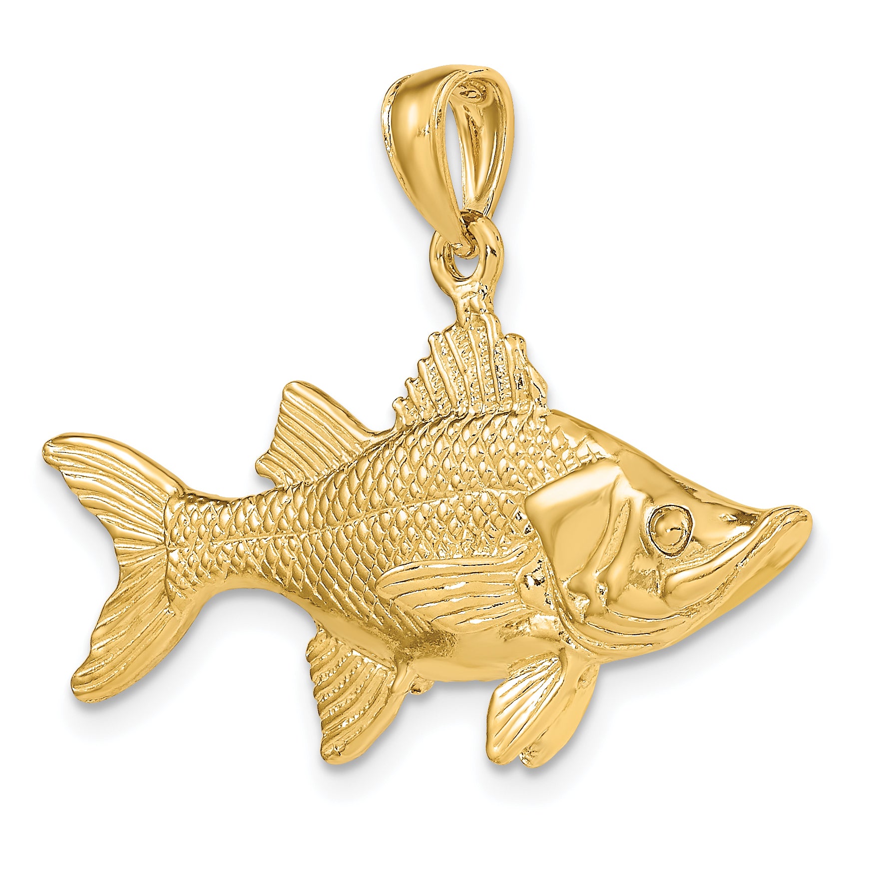 14K 3-D Tarpon Fish Charm