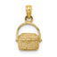 14K 2-D Nantucket Basket Charm