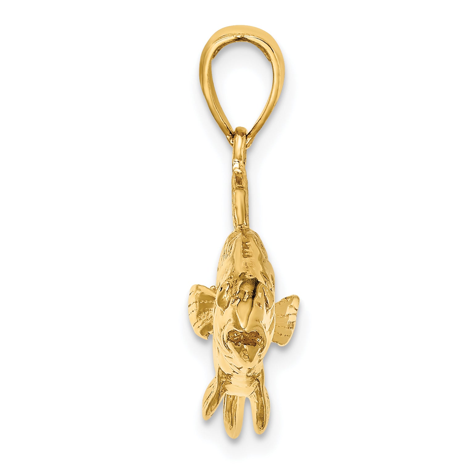 14K 3-D Red Fish Charm Secondary image
