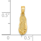 14K JAMAICA Flip-Flop Charm
