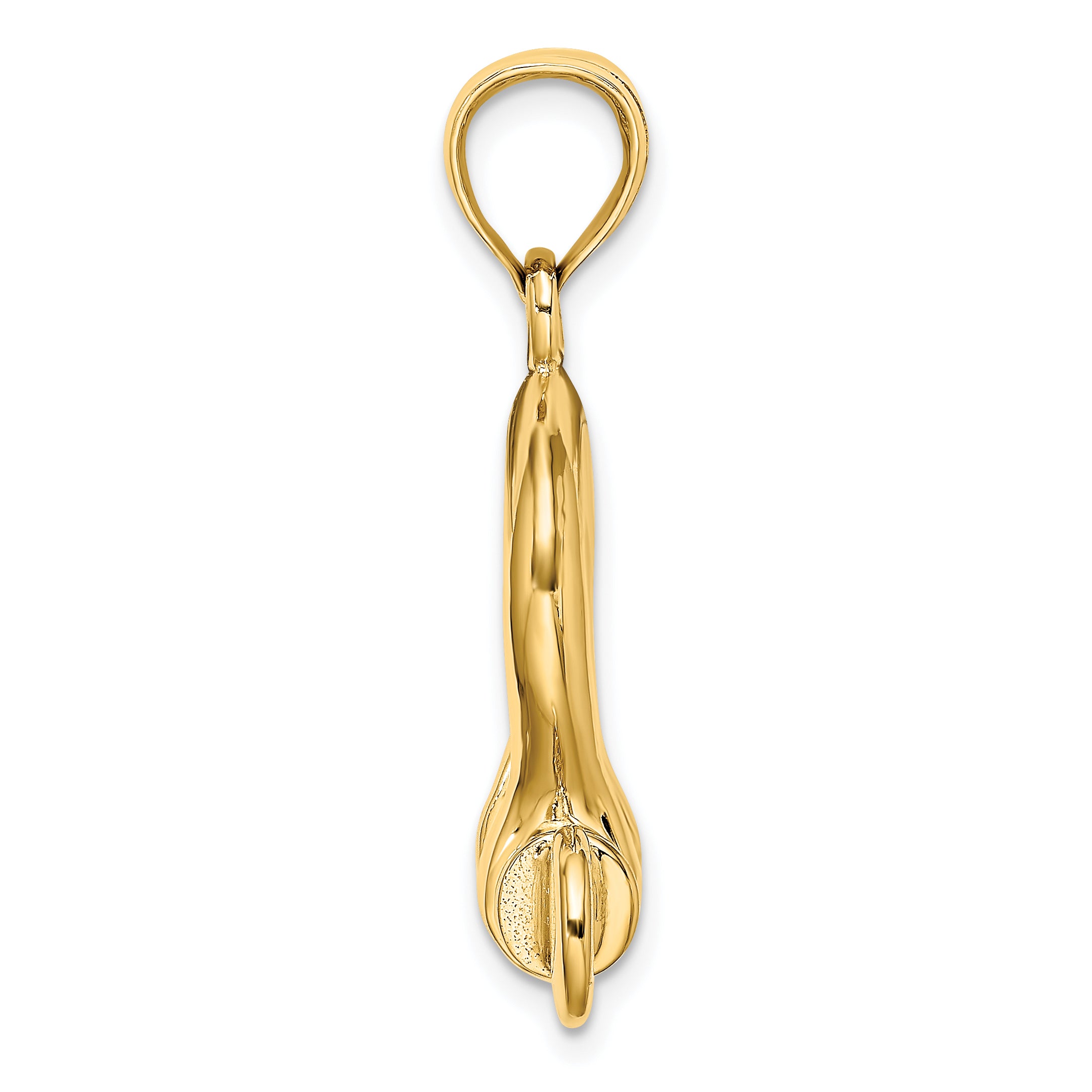 14K 3-D Large Shackle Charm Secondary image