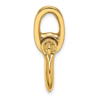 14K 3-D Medium Shackle Charm