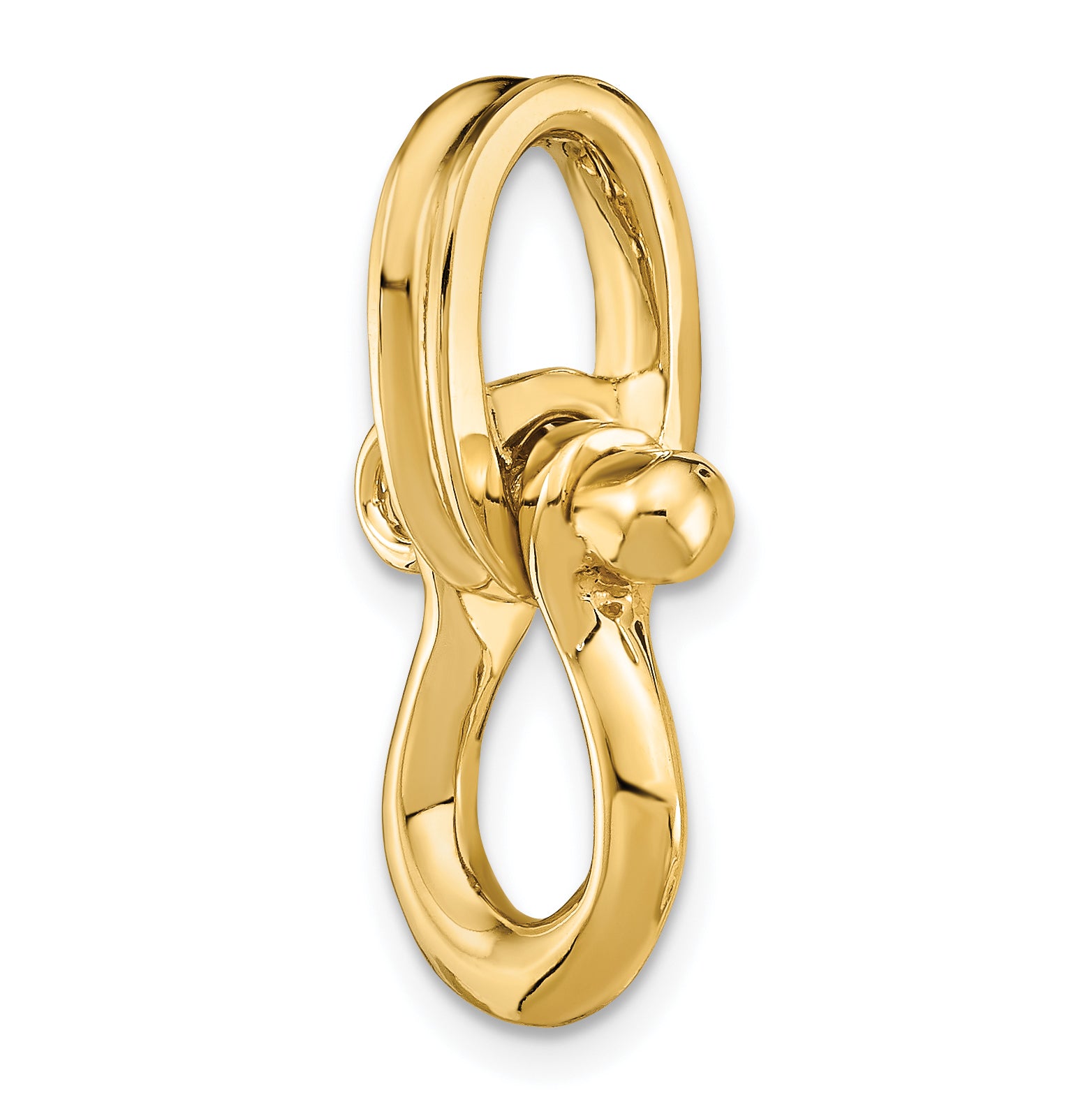 14K 3-D Medium Shackle Charm