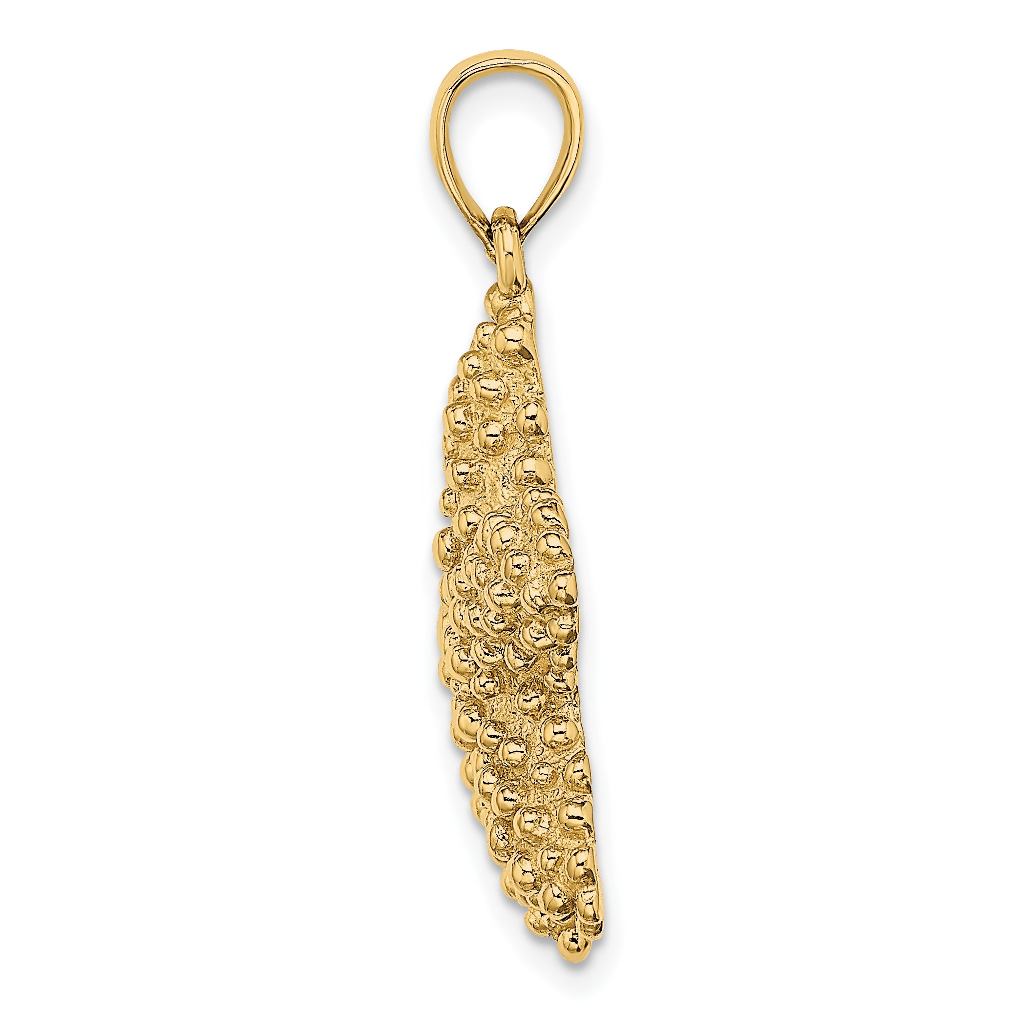 14K Textured Starfish Charm Secondary image