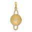 14K 3-D 2 Handles Round Basket Charm