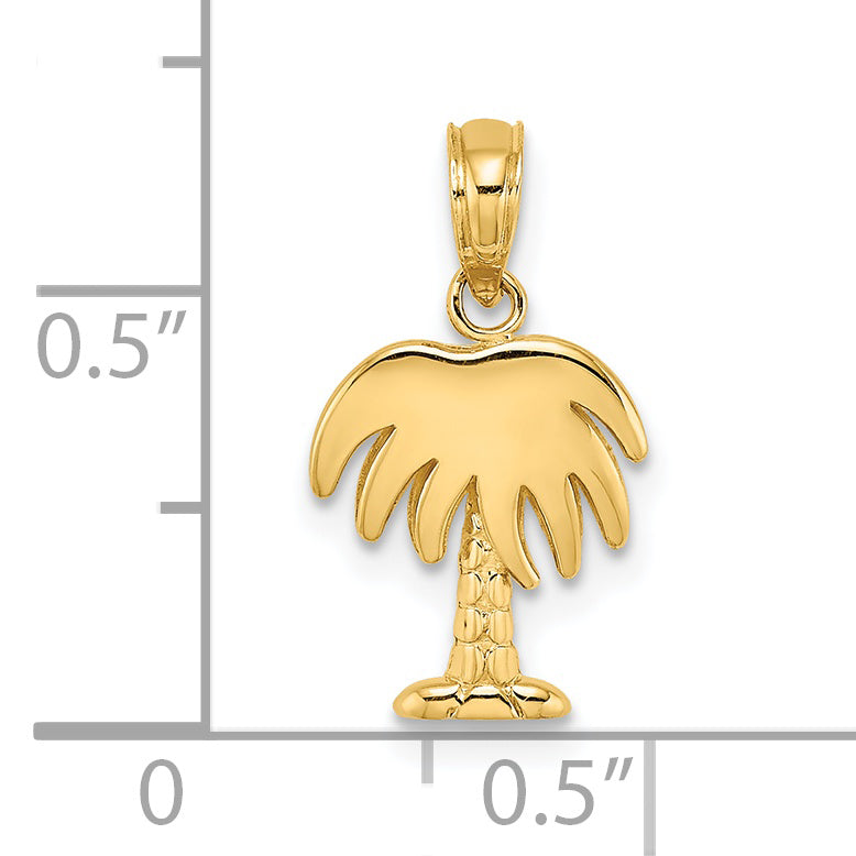 14K Charleston Palm Tree Charm