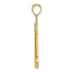 14K Polished CAPE MAY Lighthouse Charm