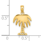 14K Charleston Palm Tree Charm