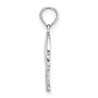 14K White Gold Charleston Palm Tree Charm
