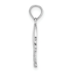 14K White Gold Charleston Palm Tree Charm