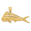 14K 3-D Female Dorado (Mahi-Mahi) Charm