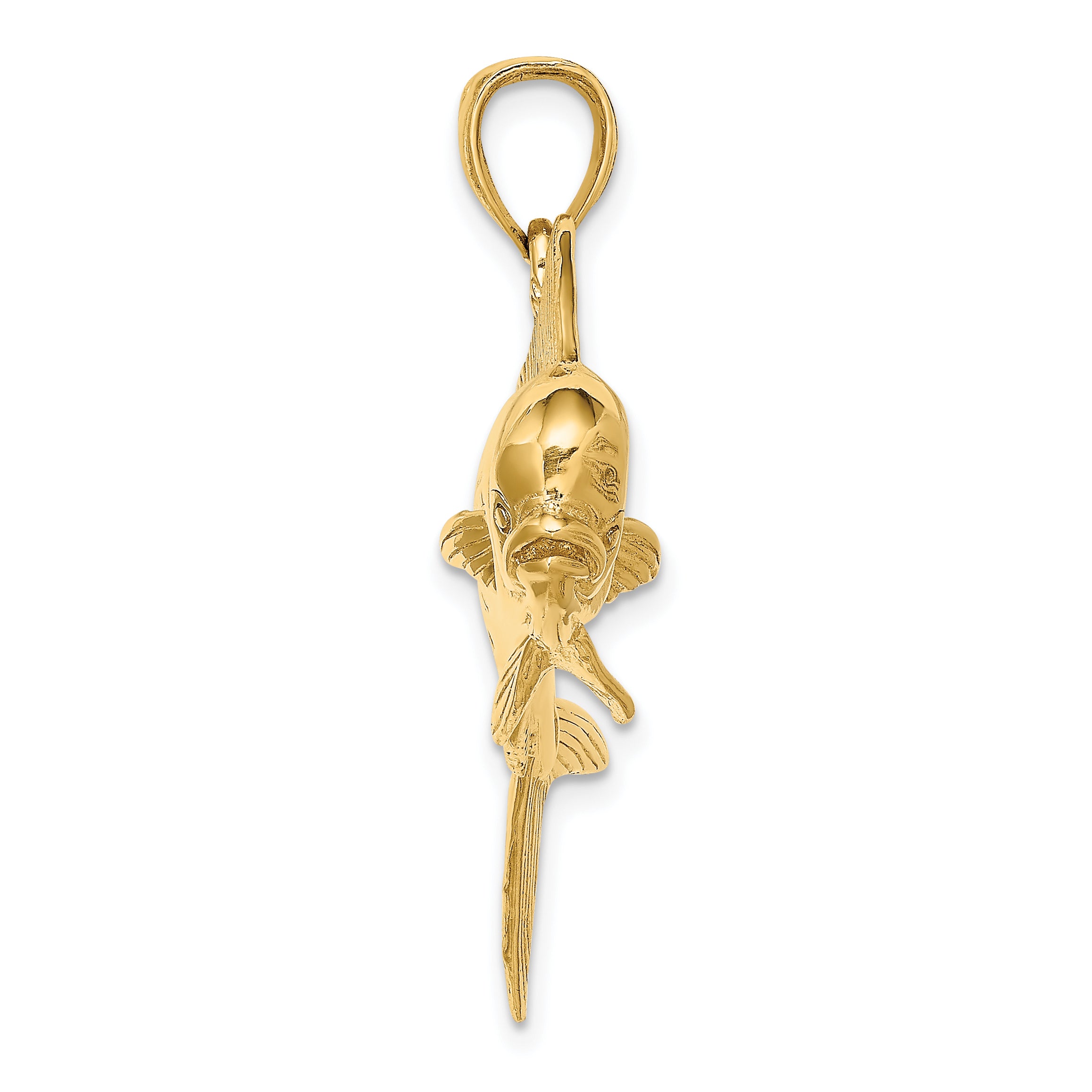14K 3-D Male Dorado (Mahi-Mahi) Charm Secondary image