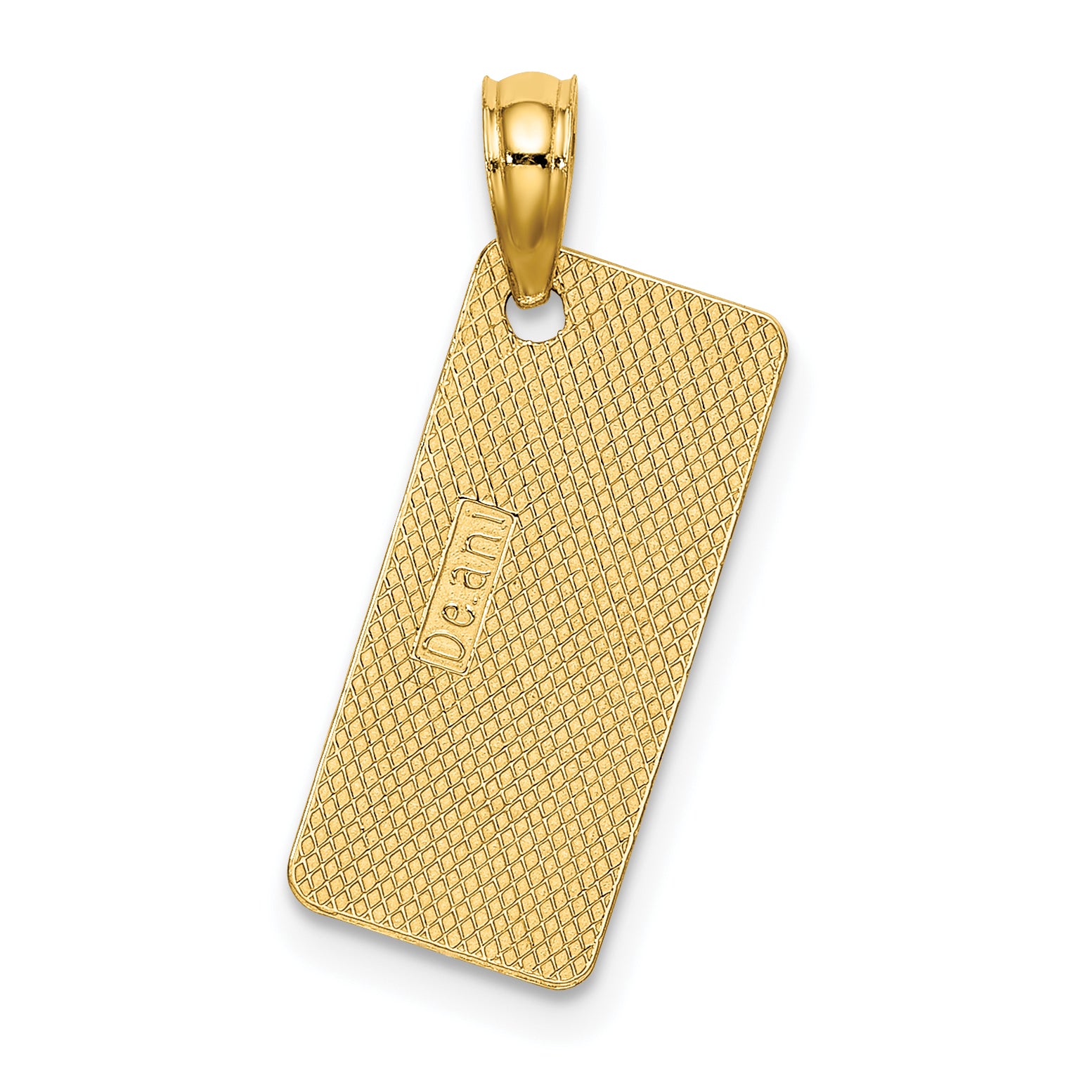 14K Texture Small OCEAN CITY, NEW JERSEY License Plate Charm