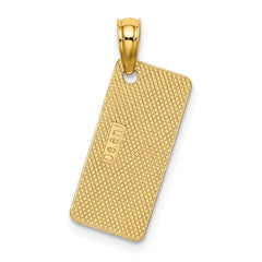 14K Texture Small OCEAN CITY, NEW JERSEY License Plate Charm