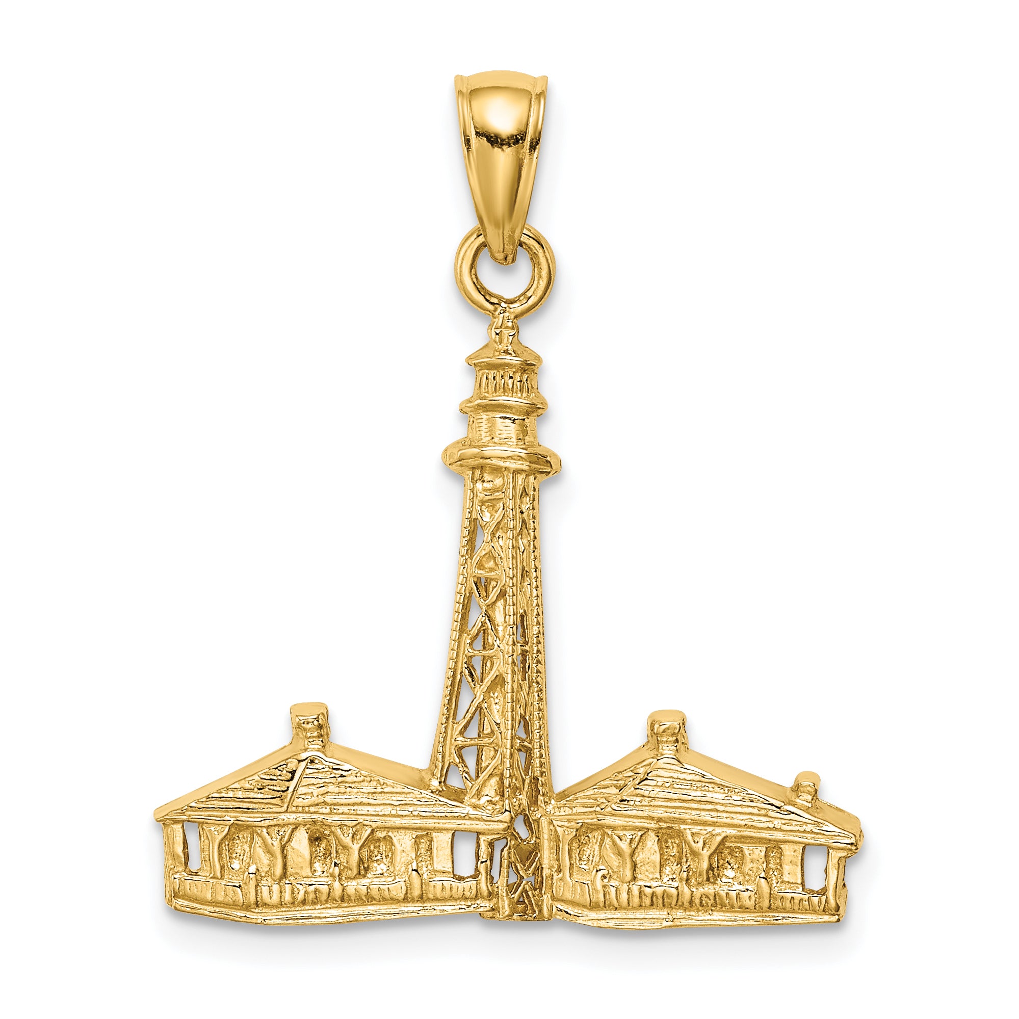 14K SANIBEL ISLAND Lighthouse Charm Main image