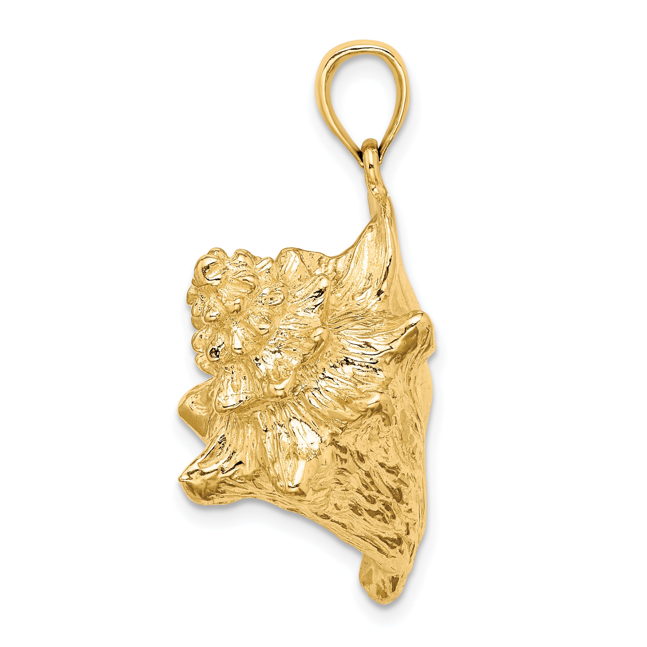 14K 3-D Conch Shell Charm Secondary image