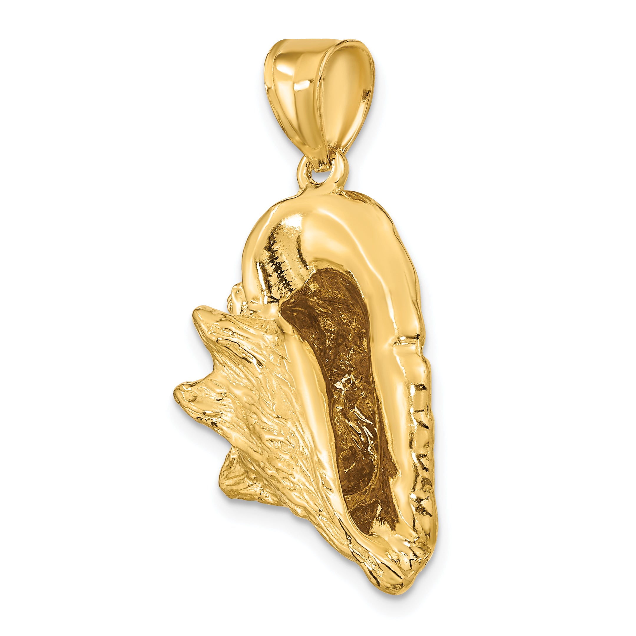 14K 3-D Conch Shell Charm