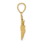 14K 2-D Fishing Boat Charm