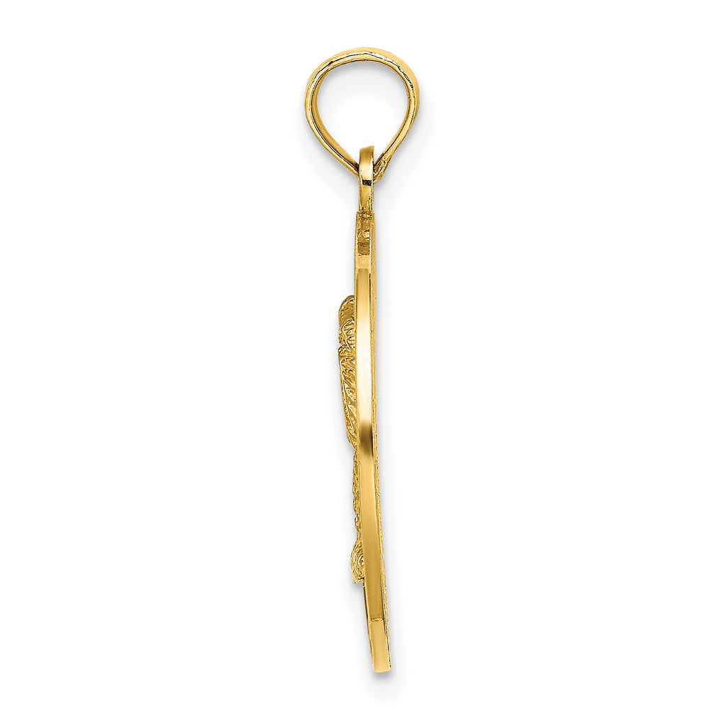 14K BEAUFORT SC Palm Tree Charm