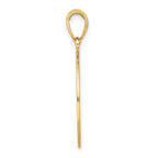 14K ST. GEORGE ISLAND w/DOLPHINS Circle Charm
