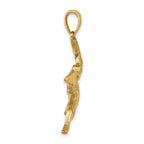 14K Flying Pelican Charm