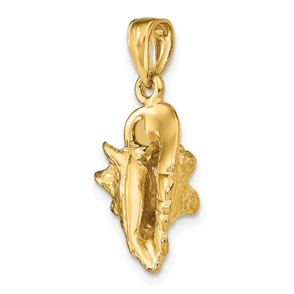 14K 3-D Conch Shell Charm