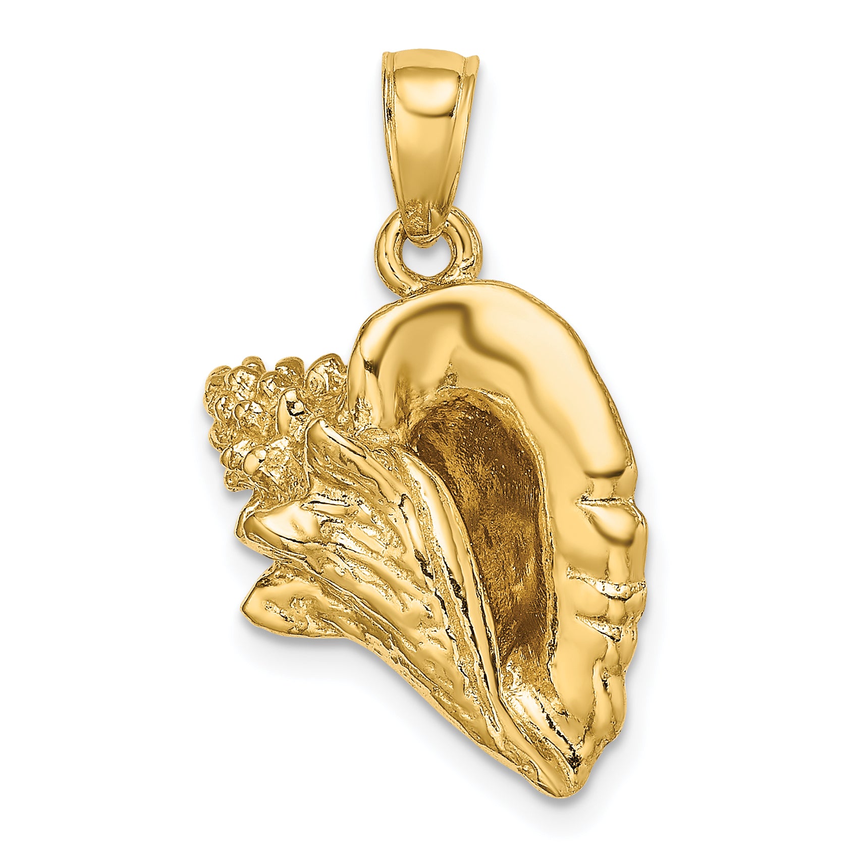 14K 3-D Conch Shell Charm Main image