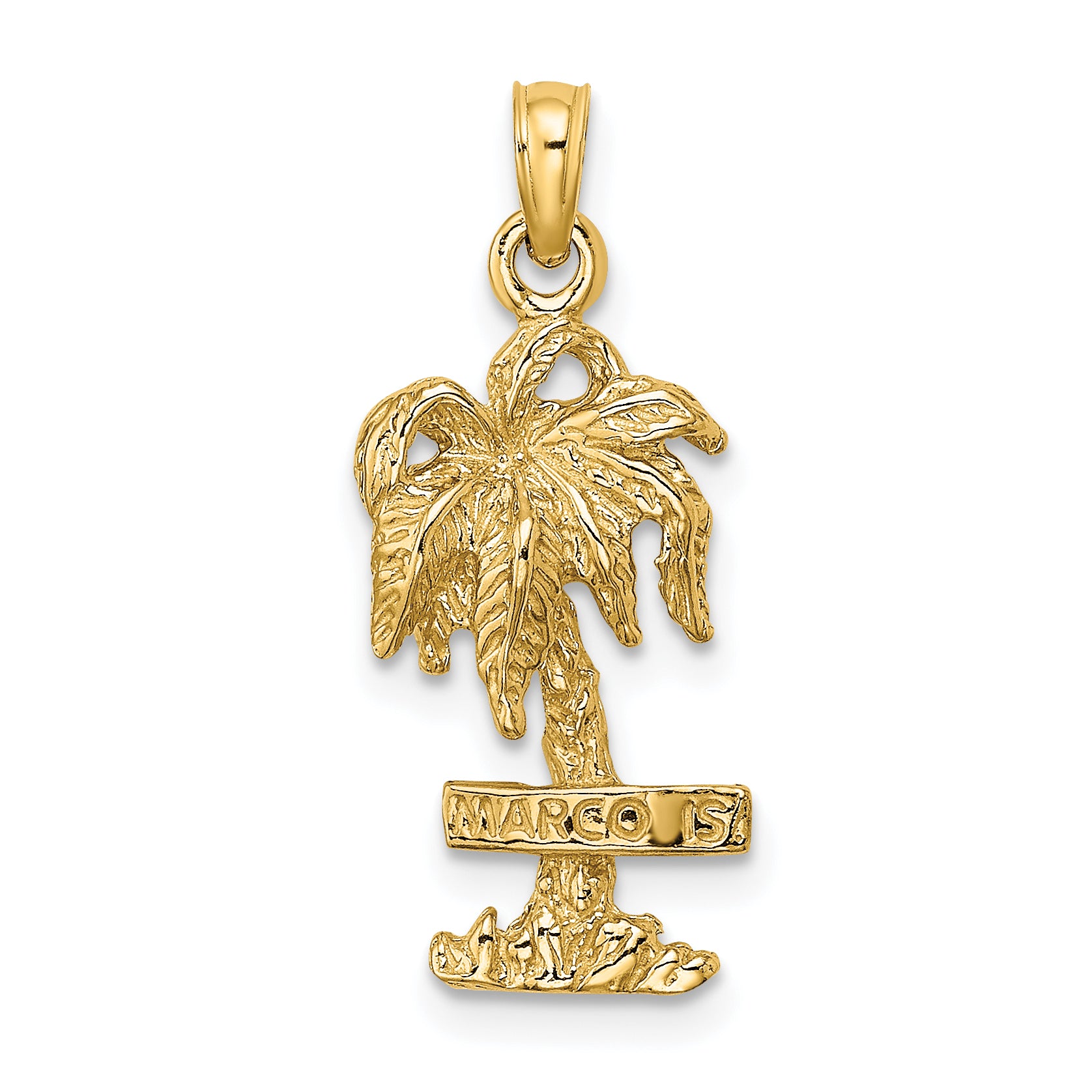 14K MARCO IS. Palm Tree Charm Main image