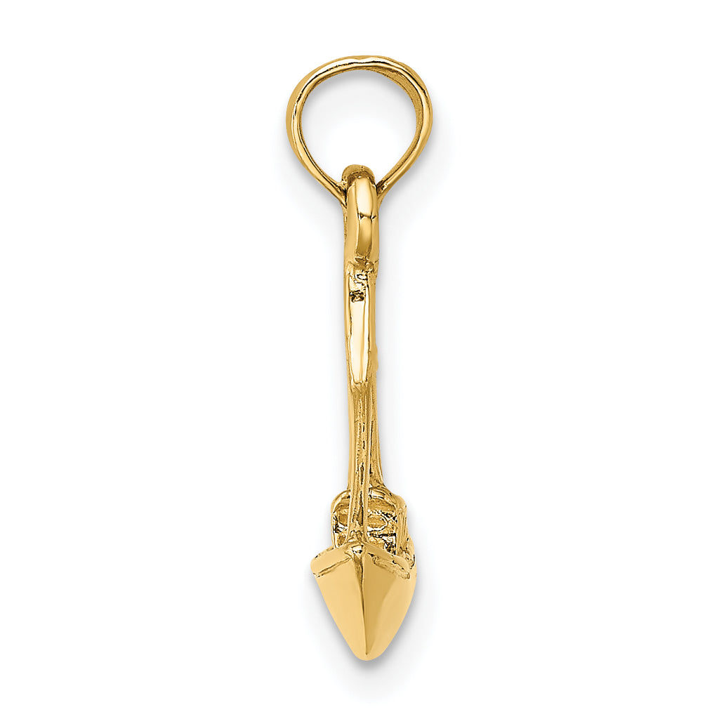 14K 3-D Cargo Ship W/ Tug Boat Charm