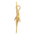 14K 3-D Satin / Polished Marlin Charm