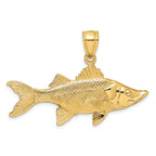 14K 3-D Tarpon Fish Charm